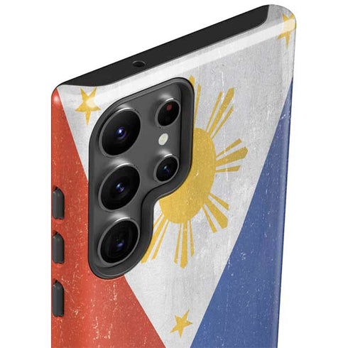 Philippines Flag Distressed Galaxy S23 Ultra Pro Case
